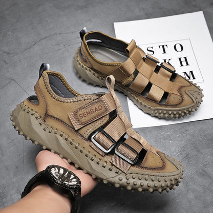 Plus Size Men's Mesh Breathable Casual Shoes Hollow Out