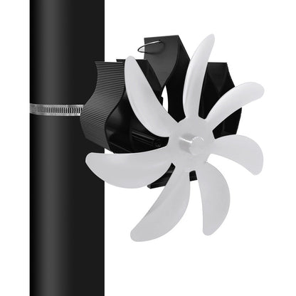Thermal Power Magnet-free 7-blade Wall Hanging Fireplace Fan