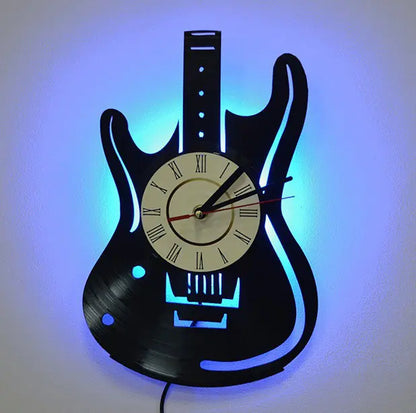 Vinyl Clock - Music Instrument Series Wall Decor