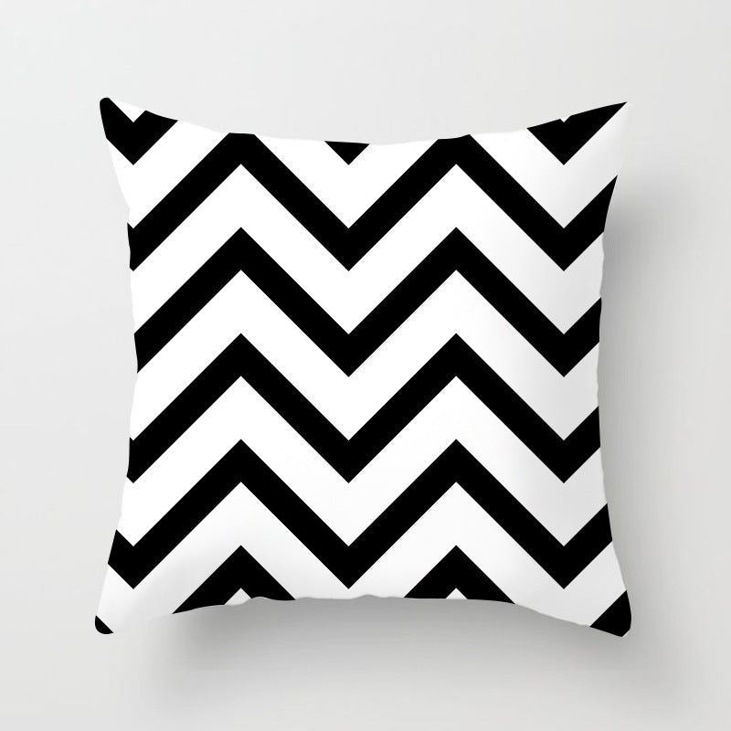 Housse de coussin de canapé abstraite géométrique moderne pour articles ménagers automobiles