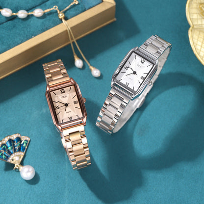 Classic Simple Square Watch – Affordable Luxury Steel Belt