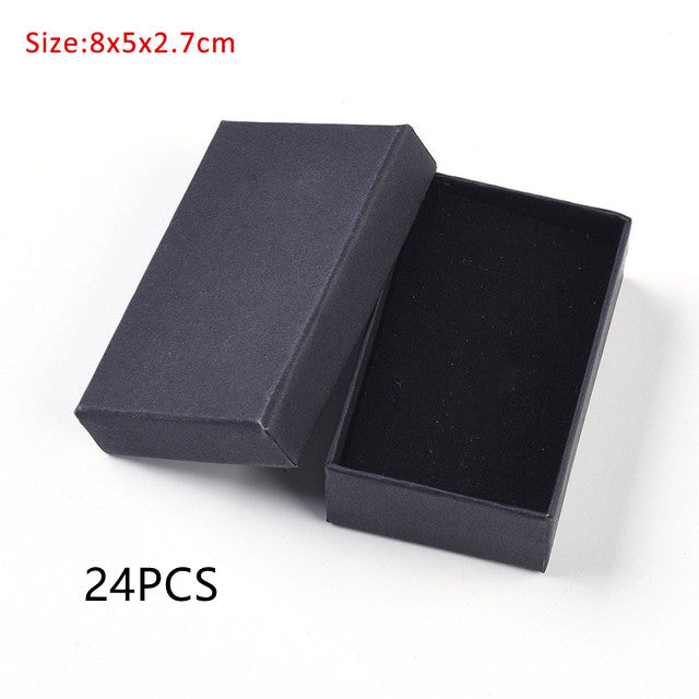 Caja de regalo de cartón rectangular para joyería