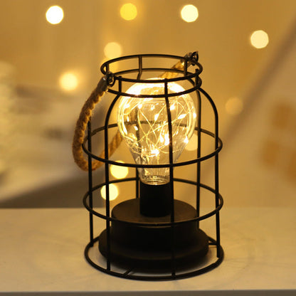 Christmas Party Hanging Modeling Bedroom Wrought Iron Table Lamp