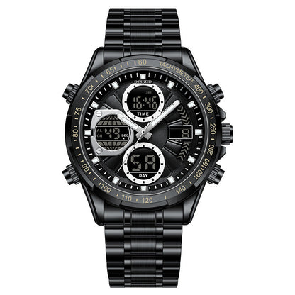 Alloy Leather Men's Business Watch Luminous Waterproof