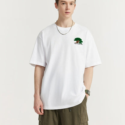 Men's Broccoli Embroidered T-Shirt | Streetwear Casual Tee
