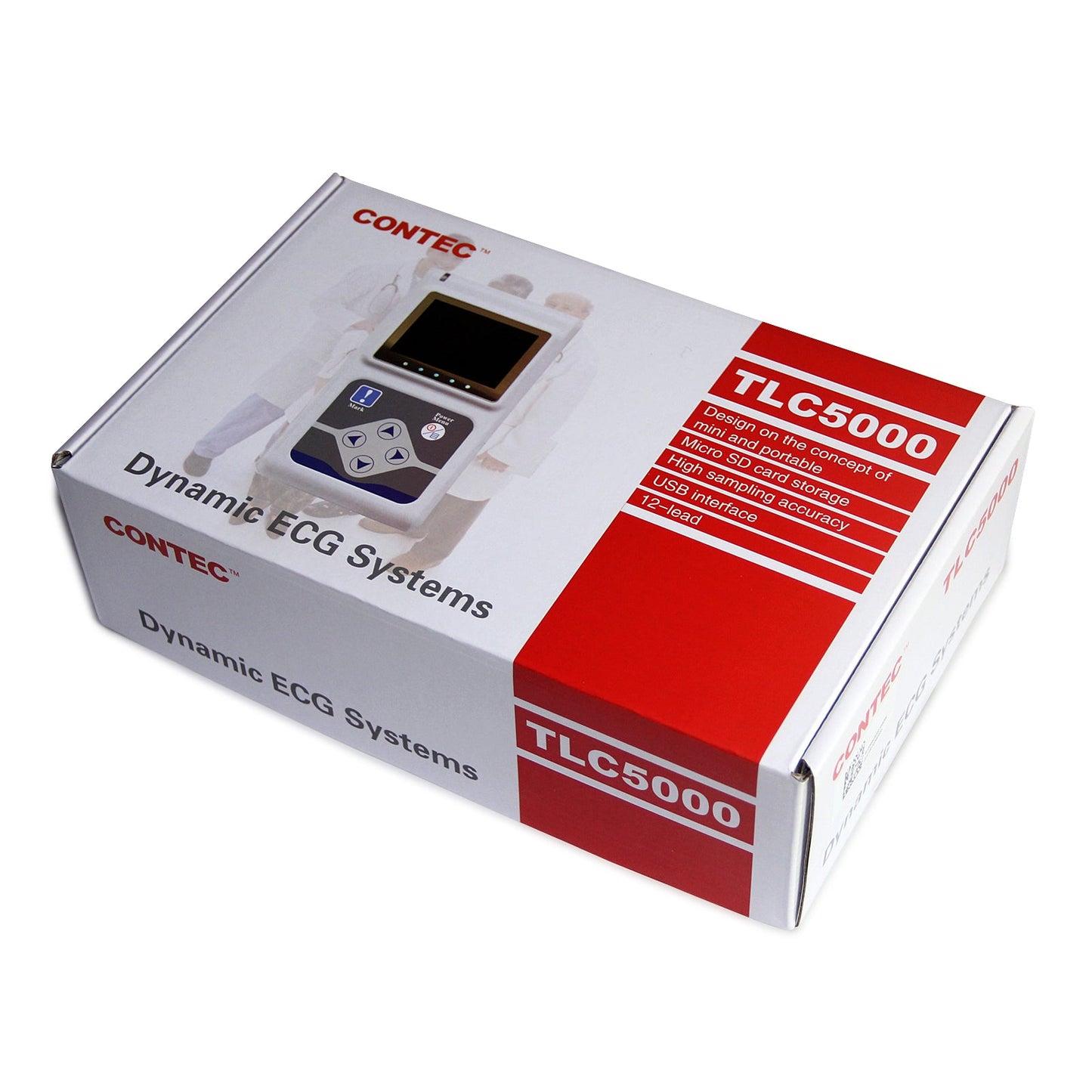 Système ECG dynamique CONTEC TLC5000 Holter ECG 24 heures Logiciel PC d'analyse synchrone