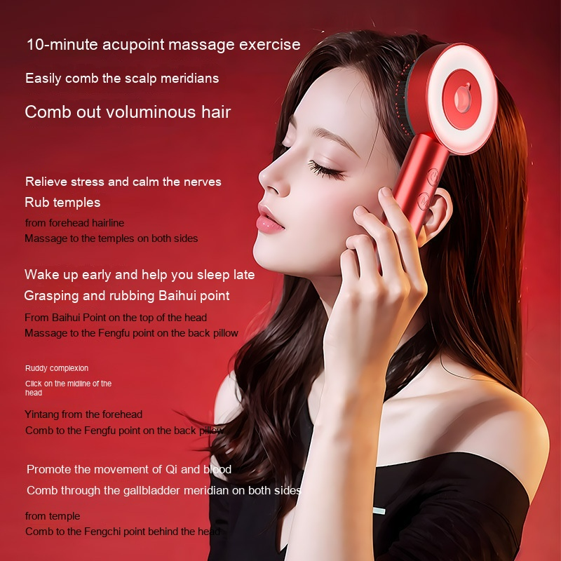Comb Scalp Massager – Electric Scalp Stimulator for Hair Growth, Stress Relief & Deep Relaxation