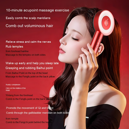 Comb Scalp Massager – Electric Scalp Stimulator for Hair Growth, Stress Relief & Deep Relaxation