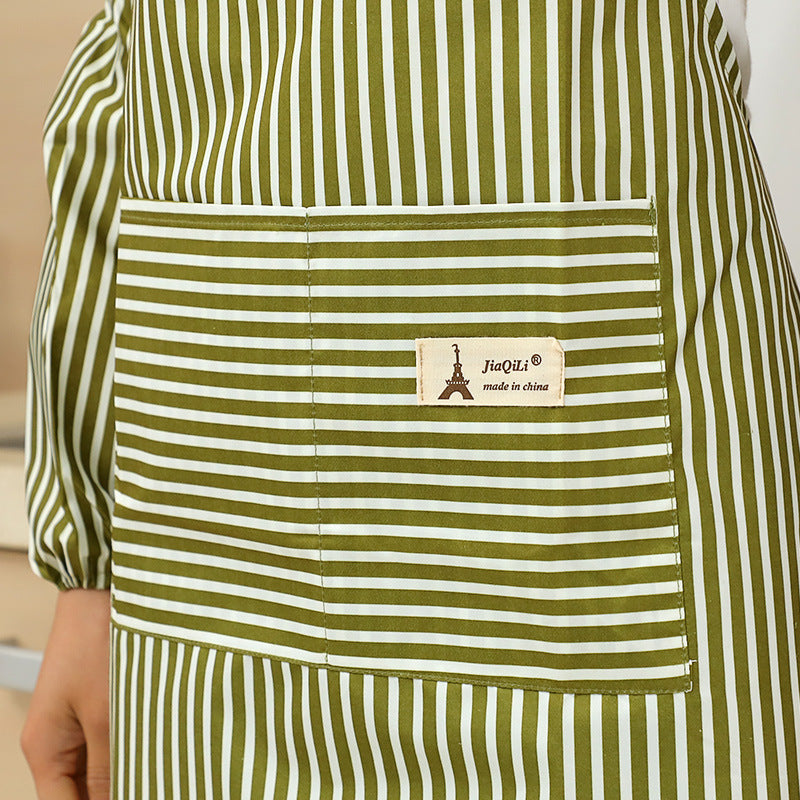 Peach Skin Fabric Cloth Stain-resistant Apron Set