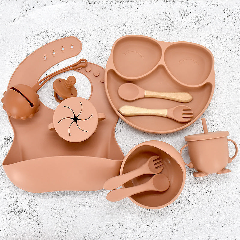 Assiette et bol d'apprentissage 11 pièces pour bébé