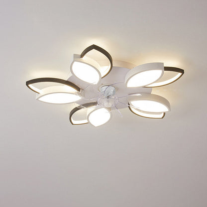 Lámpara de techo con ventilador moderna y sencilla para dormitorio, silenciosa, para sala de estar