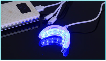 Smart LED Teeth Whitening Portable USB Charging Led Blue Light Dental Whitening Instrument Teeth Whitening Device Equipment