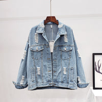 Women's Plus Size Short Jacket Denim Jacket