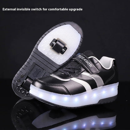 Chaussures de Skate à roulettes (deux roues) pour garçons et filles Heelys en maille