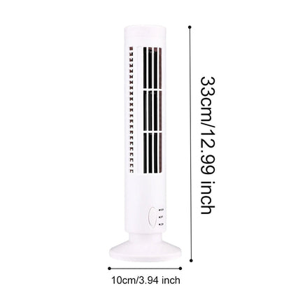 Mini USB Bladeless Desktop Air Conditioner Portable Cooler Fan