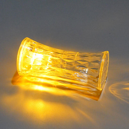 Petite lampe décorative créative en cristal à taille fine pour une atmosphère chaleureuse