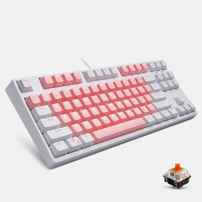 Teclado mecánico para computadora de escritorio Cute Girl