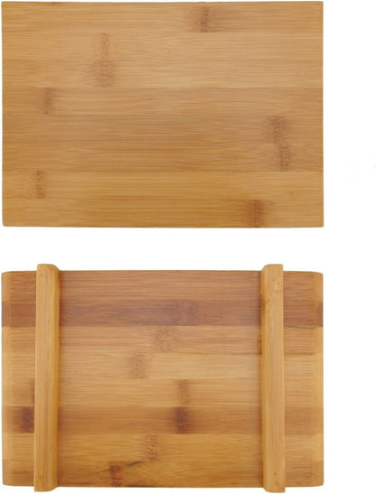 2 Sets Bamboo Sushi Plate/Tray Chopsticks and Compartment Sauce Dish