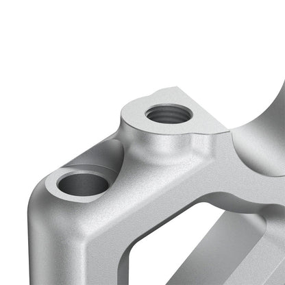 LOBOO Handlebar Risers for Triumph Tiger 900 / 850 Sport (2021-on) – CNC Aluminum 0.47 in Rise / 0.78 in Setback, Silver Anodized Finish