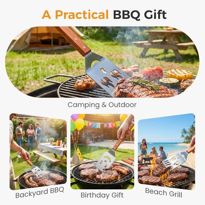 5-in-1 Stainless Steel BBQ Tool with Fork and Knife