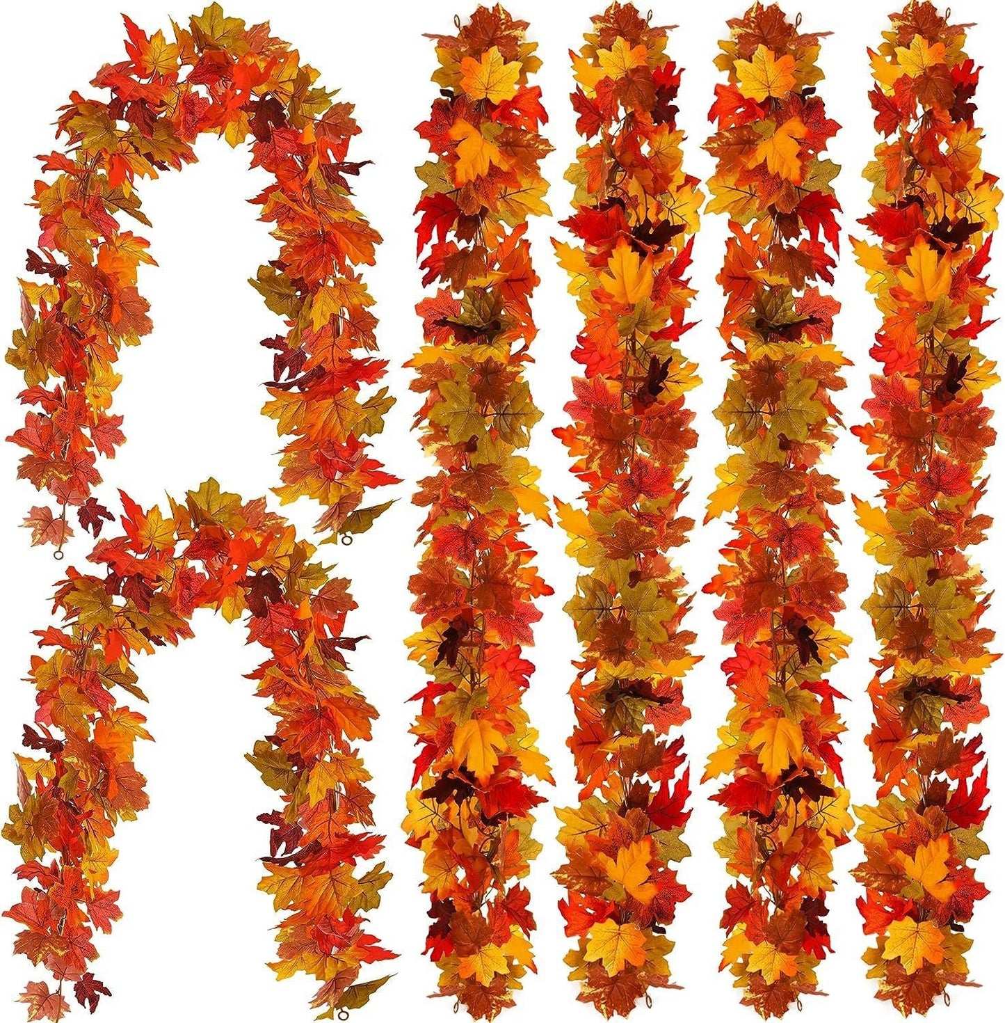 Ratán decorativo de otoño - Hoja de arce - 1 unidad