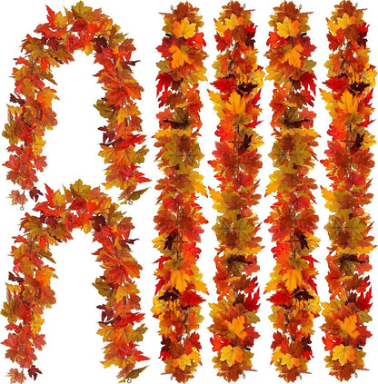 Ratán decorativo de otoño - Hoja de arce - 1 unidad