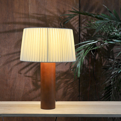 Pleated Table Living Room Study Bedroom Style Style Solid Wood Bedside Lamp