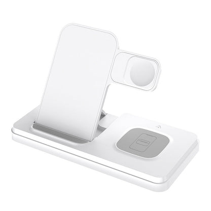 Chargeur sans fil multifonctionnel trois-en-un avec support pliant