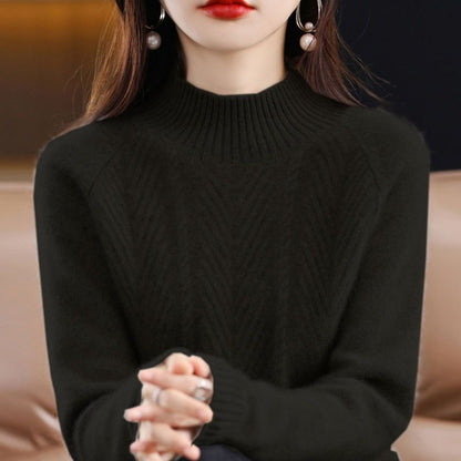 Half Turtleneck Thick Loose Pullover Sweater
