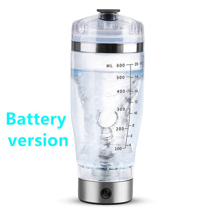 Portable Electric Protein Shaker Bottle | USB Rechargeable Mixer for Shakes, Smoothies & Coffee | BPA-Free Fitness Blender Cup