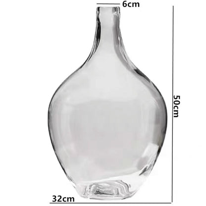 Big Glass Vase Living Room Dried Flowers Nordic Ins Style Glass