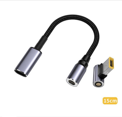 Cable de transferencia magnético de succión rápida PD con puerto cuadrado tipo C