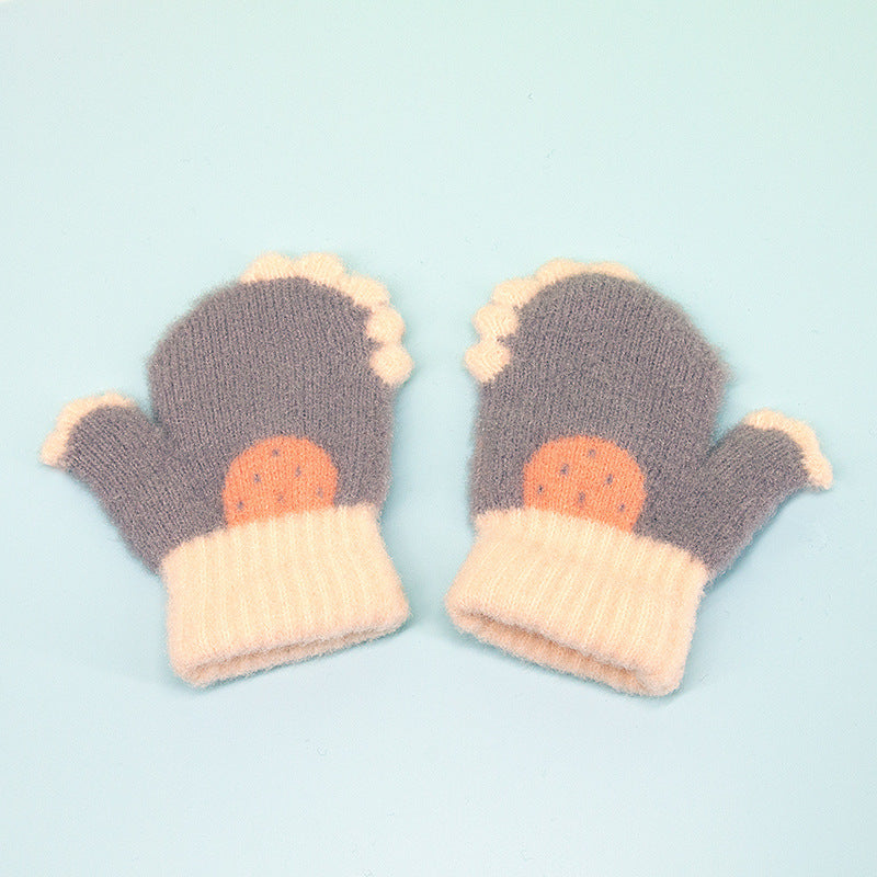 Gants d'hiver en laine pour enfants pour la chaleur