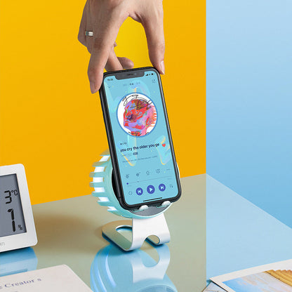 Sensor de luz, luz de respiración, soporte para teléfono, reloj, audio