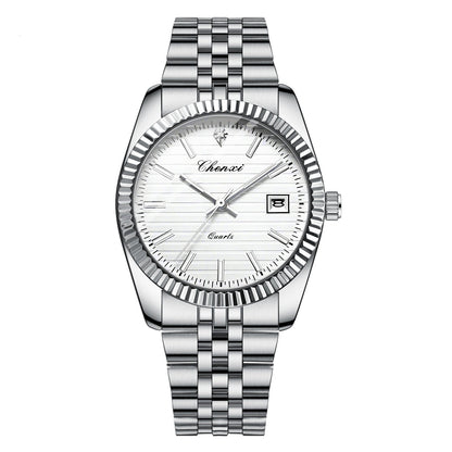Business Calendar Luminous Waterproof Quartz Watch