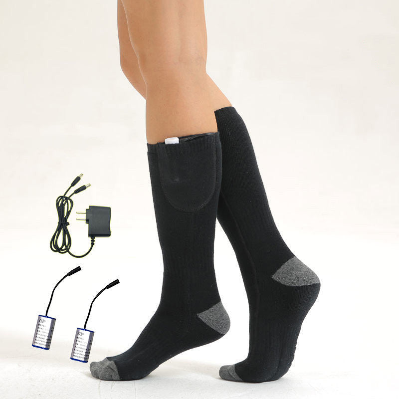 Electric Heating Thermostat Socks – USB Rechargeable Warm Foot Warmer Socks for Winter