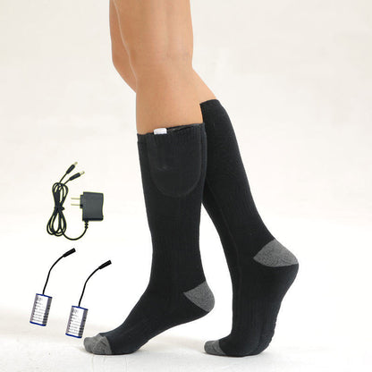 Electric Heating Thermostat Socks – USB Rechargeable Warm Foot Warmer Socks for Winter
