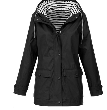 Blue Windbreaker Mountaineering Jacket – Cozy & Warm Interior, Lightweight All-Weather Protection