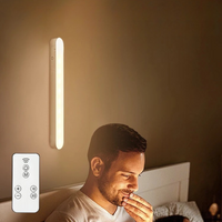 USB Rechargeable LED Night Light 3 Color Dimmable Magnetic Cabinet Lamp