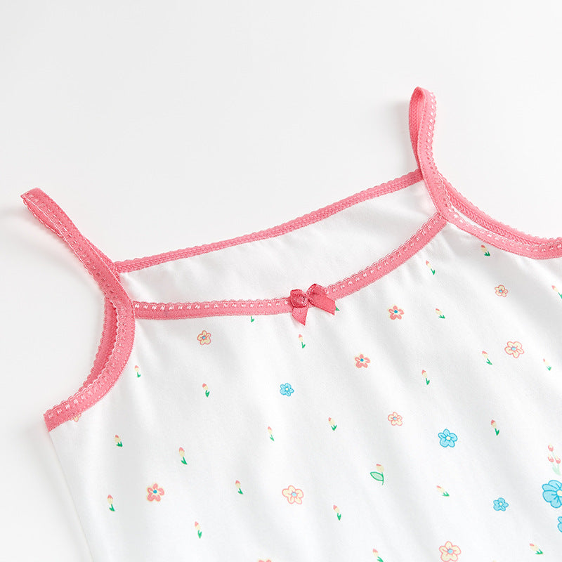 Pyjama d'été deux pièces pour enfants à bretelles