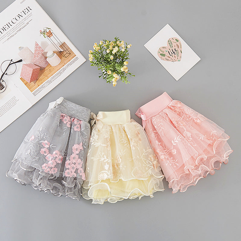Jupe en maille filet passe-partout pour filles Jupes pour enfants