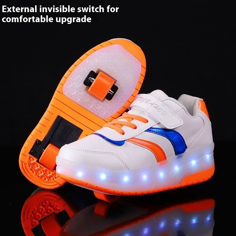 Chaussures de Skate à roulettes (deux roues) pour garçons et filles Heelys en maille
