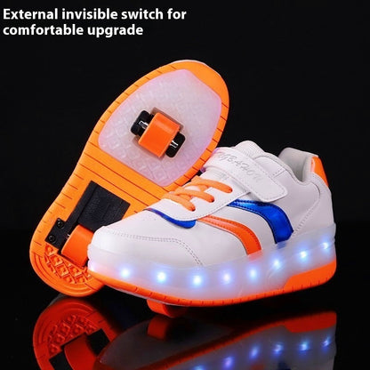 Chaussures de Skate à roulettes (deux roues) pour garçons et filles Heelys en maille