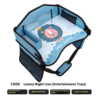 Assiette pour enfants CAR - Produit fantastique pour bébé - Plateau de rangement arrière de voiture