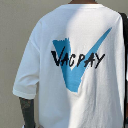 Men’s Pure Cotton Retro Short-Sleeve T-Shirt – Vintage Streetwear Tee