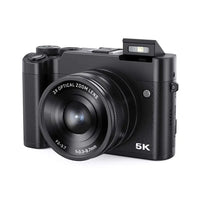 Black 5K Digital Camera with 3x Optical Zoom