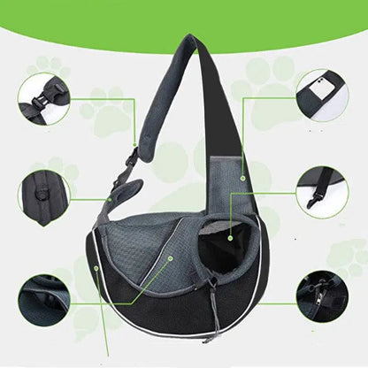 Black Mesh Carrying Pets Bag for Women