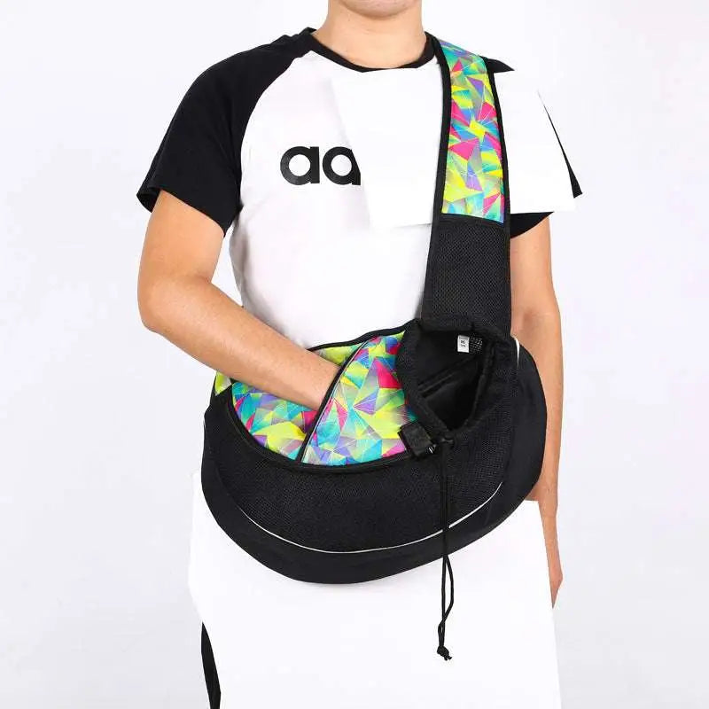 Black Mesh Carrying Pets Bag for Women