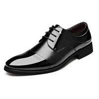 Black Patent Leather Men’s Shoes Business Dress