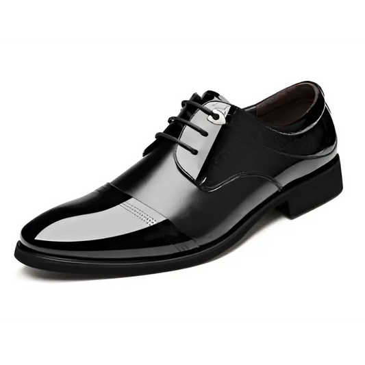 Black Patent Leather Men’s Shoes Business Dress